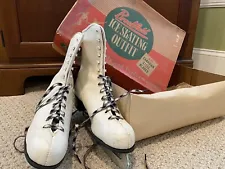 Vintage Figure Ice Skates Size 7 Brookfield Original Box