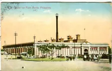 Philippines Manila - Insular Ice Plant 1910 cover on postcard