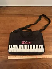 Zipper sheet-music tote bag with personalized "Melissa"