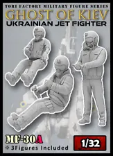 TF MF-30 a B C 1/32 1/48 1/72 Ukrainian Pilot Resin White Mold