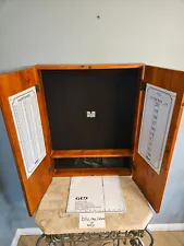 Viper Wood Dart Board Cricket Cabinet Only Never Used