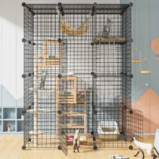 Large Indoor/Outdoor Cat Cage for Multiple Cats - Catio Pet Enclosure