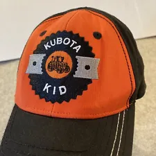Kubota Kid Cap Hat Strapback Orange Black Tractor Youth Size K Products