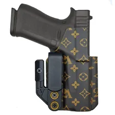 IWB Tuckable Holster 2A Brown Monogram by GHC Holsters