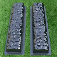 Concrete molds straight edge stone log edging border garden curbs sold 2pcs BR05