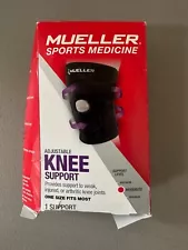 Müller Knee Support Adjustable Compression Brace - One Size, Black NEW OPEN BOX