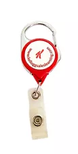 Kellogg Retractable ID Clip Keychain Sales Learning Website Advertising Keyring