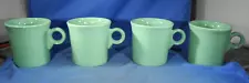 (4) LOT Fiesta Fiestaware Meadow Green Coffee Mug Cup Lead Free HLC (NEW)