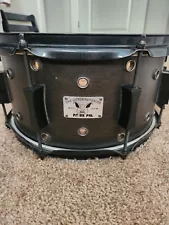 Pork Pie 7 x 13 Snare Drum. Bullet Hole Vented. Ebony. Lightly Used