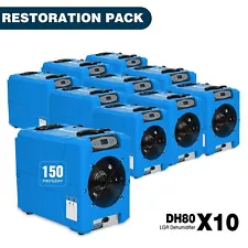 MOUNTO 150PPD Commercial LGR Dehumidifier for Water Damage Restoration 10pack