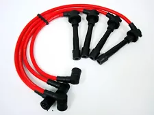 VMS RACING 91-98 FOR NISSAN 240SX KA24DE ENGINE 10.2MM SPARK PLUG WIRES SET RED