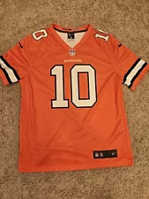 Authentic Nike DriFit Denver Broncos #10 Emmanuel Sanders COLOR RUSH NFL Jersey