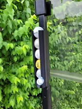 Golf Cart Ball Holder And Dispenser, Velcro Straps To Front Windshield Bars