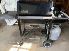 Weber Silver Gas Grill in Black Color