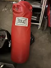 Everlast 80 lb Hanging Heavy Punching Bag - Red (P00001270)