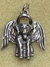 *SALE PRICED* RARE HANDCRAFTED PEWTER GUARDIAN ANGEL CHARM/TAG FOR DOG-NEW