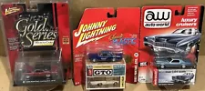 3 BP JOHNNY LIGHTNING 65 PONTIAC CATALINA, GTO & AUTO WORLD 67 CADILLAC ELDORADO