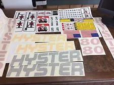 Hyster Forklift decal complete kit with safety decals. model S80