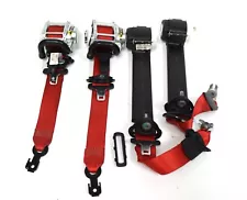 2016-2024 Chevy Camaro ZL1 1LE SS Convertible Seat Belts Full Set Red OEM Used