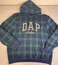 Gap x Dap Dapper Dan Plaid Hoodie Sweatshirt Limited Edition • Men’s XL