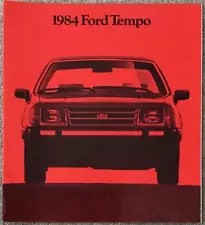 FORD TEMPO USA Large Format Car Sales Brochure 1984 #Ann-026 4/83