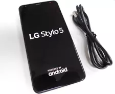 LG Stylo 5 32GB (Cricket) Black 4G LTE FREE BUNDLE & SHIPPING