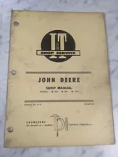 I&T IT SHOP SERVICE REPAIR MANUAL BOOK TRACTOR JOHN DEERE 850 950 1050 JD-47