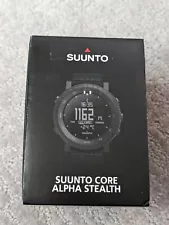 New Suunto Core Alpha Stealth Outdoor Watch Military-Grade Durability - Black