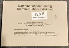 German Army Food Ration #5 EPA Military MRE In US