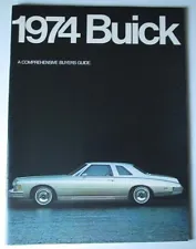 1974 Buick 61-page Large Sales Brochure Catalog - Riviera Electra Regal Apollo