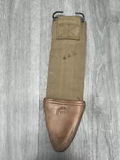 WW1 US Knife Sheath Only 1918 Bolo No Insert Brauer Bros 1918 World War 1