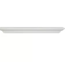 Pearl Mantels Crestwood 618-60 White Mantel Or Floating Shelf 60” W X 10” D