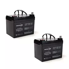 Bright Way 2 Pack - 35AH 12V DC Deep SLA Solar Energy Storage Battery