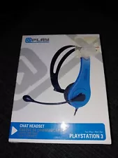 New PlayStation 3 Chat Adjustable Headset PS3 Gaming Headphones NIB NRFB