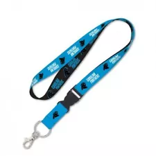 Carolina Panthers NFL Lanyard Clip Neck Tag Keychain for ID Keys Ticket Holder