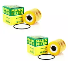 New Pair Set of 2 Engine Oil Filters For Volvo C70 S40 S60 XC70 XC90 Mann