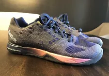 Womens Reebok Purple CrossFit Training Shoes With Kevlar Rope Pro Size 8.5