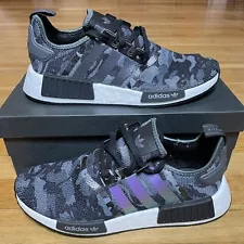 Adidas NMD R1 Black Grey Duck Camo Sneaker GV8797 Men's Shoes Size 11 NIB