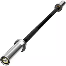 POWER GUIDANCE Chrome Olympic Barbell Bar, Weight Bar for lifting, Hip Thrusts