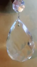 (1) Teardrop prism - crystal for Chandelier. 3" x 1 7/8" x 3/5"