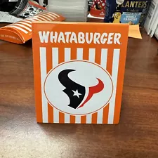 Houston Texans Whataburger Table Tent