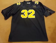 PRO EDGE MICHIGAN WOLVERINE FOOTBALL JERSEY #32 EMBROIDERED MENS SIZE LARGE