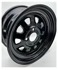 Delta Steel 14x7 REAR Wheel 4/110 2+5 Gloss Black (ITP 1425544014B) Bubble Paint