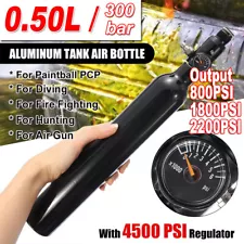 0.5L Aluminum Cylinder Tank 4500psi 300bar for Pcp Airgun Fire Diving Paintball