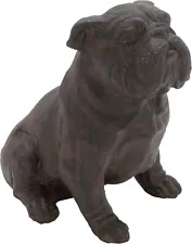 11 in. Tall Bulldog Dog Garden Statue Indoor Outdoor Sculpture Garden Gift