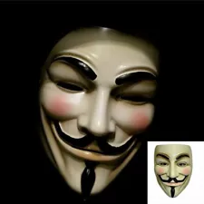 2 Pack of V for Vendetta Mask Fawkes Anonymous Halloween Cosplay Brand New