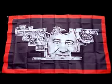 Cesar Chavez Aztec Chicano Mexicano Black Red Huelga Bird Mural 3X5 Flag