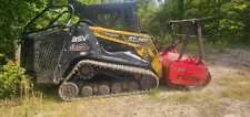 2017 ASV Posi-Track RT120F Skid Steer w/ Fecon Mulcher Enclosed ROPS