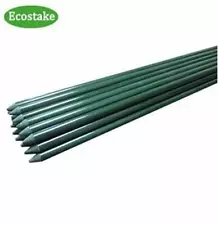 Ecostake 1/4''Dia x 6ft Garden Plant Stakes for Tomato/Cucumber Support 20 Pack