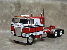 DCP 1/64 Peterbilt 352 Red White Black Cabover Semi Truck Farm Toy